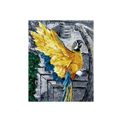 Wizardi Paint by Numbers kit.Illusion of freedom. After Kate Shi 40x50 cm