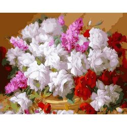 Schilderen op nummer Stilleven BLoemen  40 x50