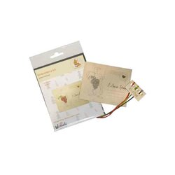 Wooden Postcard I love you. Rabbit