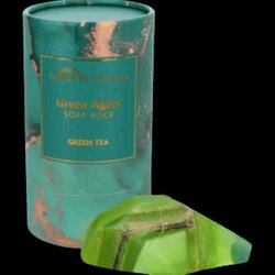 Green Agate Soap Rock Clouds of Hapiness