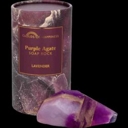 Pink/Purple Agate  Soap Rock Clouds  of Hapiness
