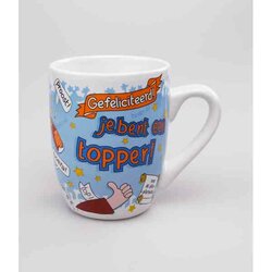 Cartoonmok / Beker  Topper