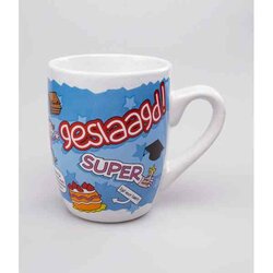 Cartoonmok / Beker  Geslaagd te gek