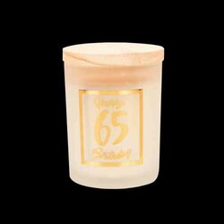 Geurkaars Goud Wit  65 jaar