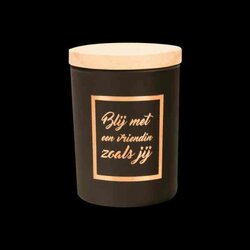 Geurkaars Goud Zwart Vriendin