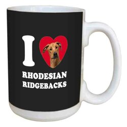 I Love Rhodesian Ridgebacks Mug / Mok
