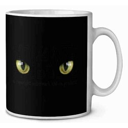Zwarte Kat ogen Koffie-thee mok