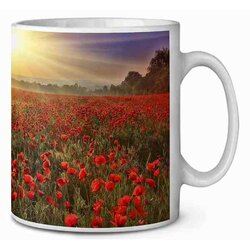 Klaprozen bij  zonsondergang Koffie-thee mok