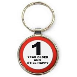1 Year older - Rond - sleutelhanger
