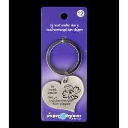Hart sleutelhanger - beschermengel