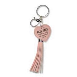 Sleutelhanger /Tashanger +Tassel / Kwast Hart ik hou van Jou
