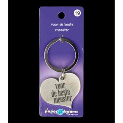 Hart Sleutelhanger - voor de beste meester