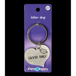 Paper Dreams Hart sleutelhanger - Lekker ding