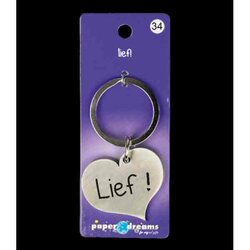 Paper Dreams Hart sleutelhanger - Lief