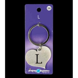Paper Dreams Hart sleutelhanger - L