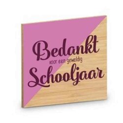 Onderzetter - Bedankt voor het schooljaar