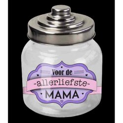 Snoeppot Mama Glas Transparant 800 ml