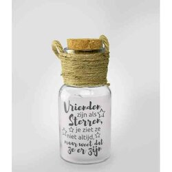 Decoratielicht Big Star Light  15 Cm Transparant Vrienden zijn als sterren