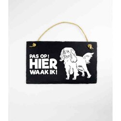 Leisteen Dieren - Cavalier King CS / Spreuktegel