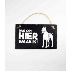 Leisteen Dieren - Dobermann Pinscher / Spreuktegel