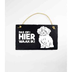 Paper Dreams Waakbord Maltezer 15 X 25 Cm Leisteen Zwart