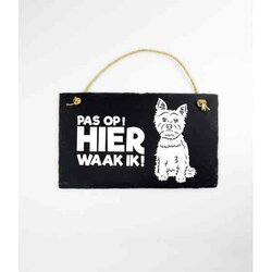 Leisteen Dieren - Yorkshire Terrier / Spreuktegel