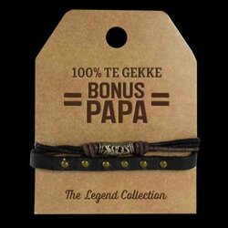 100 % Te Gekke bonus Papa  Armband