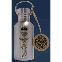DC COMICS - Logos - Aluminium Drink Bottle 500ml
