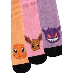 POKEMON - Trio Color - Pack of 3 pairs of Sport socks (T35-38