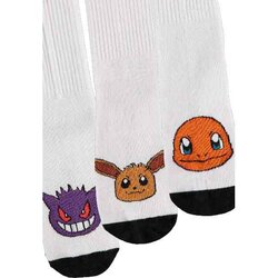 POKEMON - Trio - Pack of 3 pairs of Sport socks (T35-38)