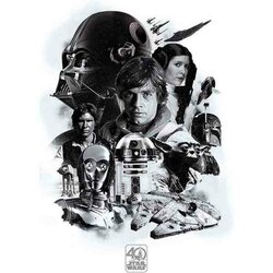 STAR WARS - Poster 61X91 - 40th Anniversary Montage