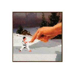 Minecraft Poster Hand and Fighter 61 x 61 cm