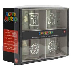 SUPER MARIO - Set of 4 Expresso Glass Mug - 100 ml