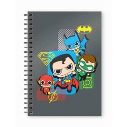 DC COMICS - Justice League Chibi - A5 Spiral Notebook