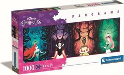 DISNEY - Ariel, Snow White, Tiana and Aurora - Panorama Puzzle 1000P