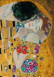 Gustave Klimt - The Kiss (detail), 1908 - Puzzel 1000 Stukjes