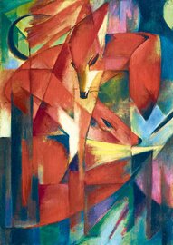 Franz Marc - The Foxes, 1913  - Puzzel - 1000 Stukjes