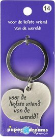 Hart sleutelhanger "Vriend"
