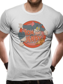 TOM AND JERRY - T-Shirt IN A TUBE- Retro Logo (XXL)