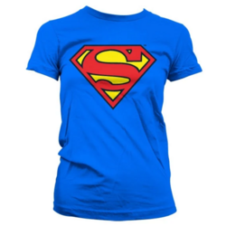 SUPERMAN - T-Shirt Shield - GIRL - Blue (XXL)