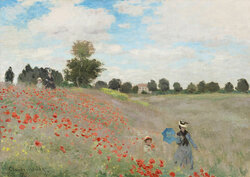Claude Monet - Poppy Field, 1873 - Puzzel 1000 Stukjes