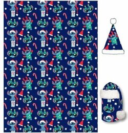 LILO & STITCH - Flanel Blanket 110x140cm + Hat - Stitch