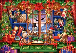 Old Christmas Shop Puzzel 2000 Stukjes Bluebird