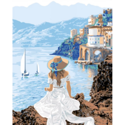 Diamond painting op kader 40x50 cm Beautiful View