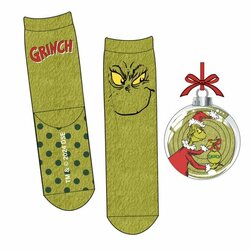 GRINCH - 1 Pair of Anti-Slip Socks (Size 38-45)