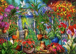 Tropical Green House Puzzel  - 2000 stukjes