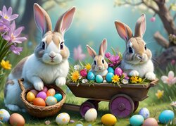 Easter Bunnies  - Puzzel - 500 Stukjes