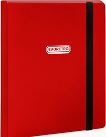 EVORETRO - Regular Card Binder 9 pocket voor 360 cards met elastiek - Rood