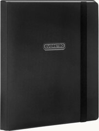 EVORETRO - Regular Card Binder 9 pocket voor 360 cards met elastiek - Zwart