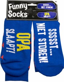 Sokken - Sssst niet storen! Opa slaapt! - Funny socks